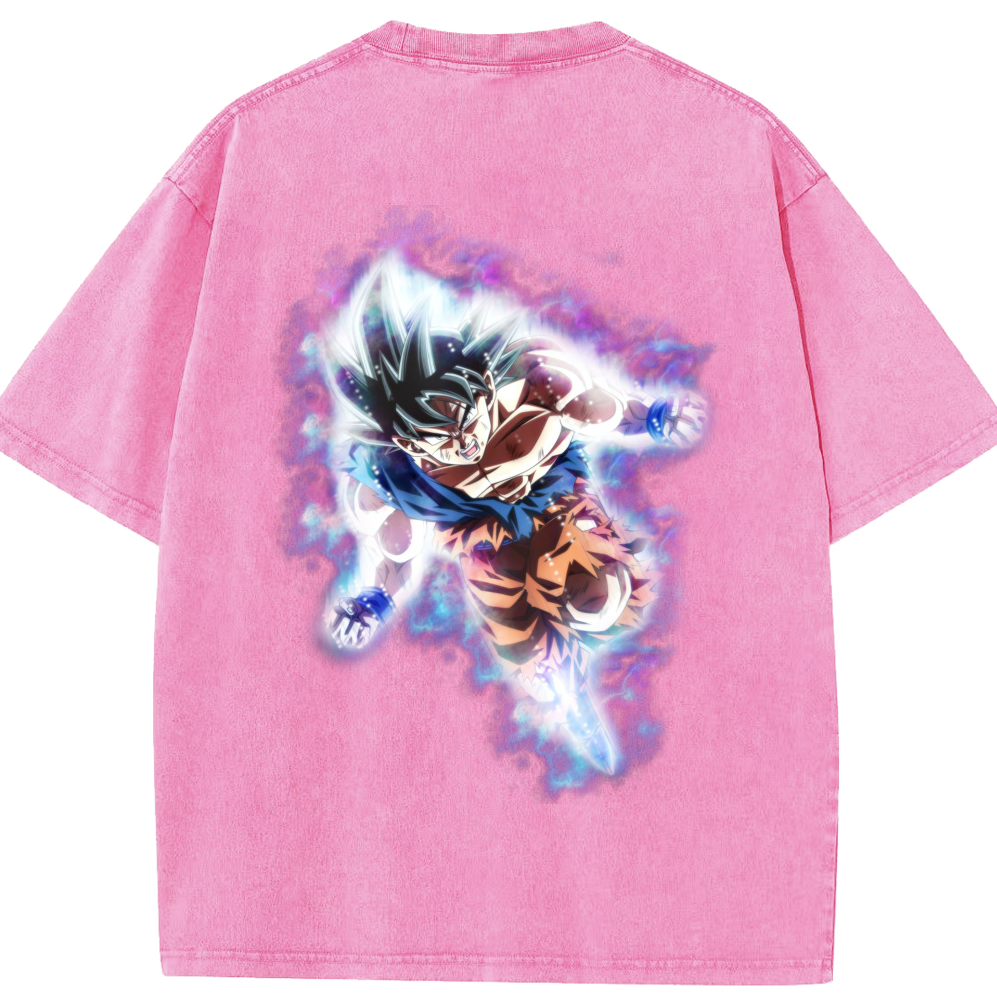 （画像用） ドラゴンボール 孫悟空（そん ごくう）Son Goku カカロット DRAGON BALL Kakarotto 綿100% ヴィンテージ風 半袖Tシャツ（背面プリント）